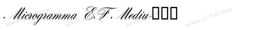 Microgramma EF Mediu字体转换